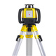 Rugby 610 Horizontal Laser Level - Includes Rechargeable Li-Ion Battery & Rod-Eye 140 Detector