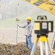 Rugby 810 Horizontal Laser Level Package - Includes Leica Rod-Eye 140 Receiver & Bracket.