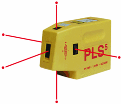 PLS5 Handheld Laser Level Point to Point Alignment Laser