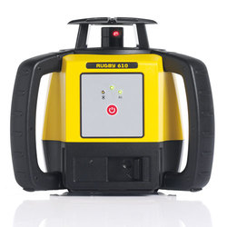 Rugby 610 Horizontal Laser Level - Includes Alkaline Battery Pack & Rod-Eye 140 Detector